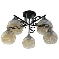 Люстра 11277B-2/5 черный/хром Е27