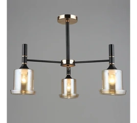 Люстра  A3802/3 черный/золото Е27