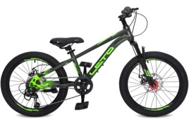 Велосипед 20" LETO DRAGON, сталь, рама 10,5", 6-ск, оливковый С20006