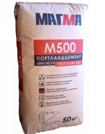 Портландцемент М500 Д-0 МАГМА (рес. Мордовия) 50 кг.