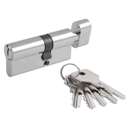 Цилиндр с вертушкой STD AL асимметричный ЛВ-70 (40-30В) хром