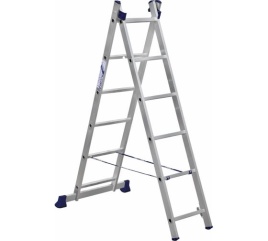 Алюмет Лестница двухсекционная 2х6 ступеней