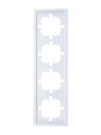 Lezard Рамка 4-х-мест горизонтальная белая ZIMA 704-0200-149