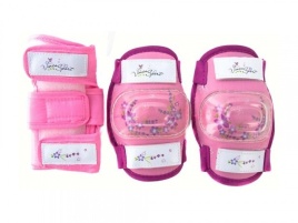 Комплект защиты детский (наколенник, налокотник, VP32kidspink (S)