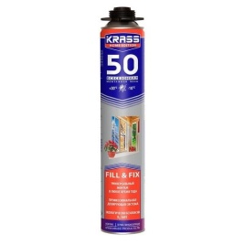 Пена монтажная KRASS Home Edition 50 пистолетная всезезонная 0,75 л