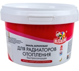 Олеколор Эмаль акриловая для радиаторов(0,5кг)