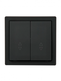 Lezard Выключатель о/у 2-х кл проходной черный бархат LETO 752-4200-106