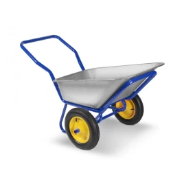 Тачка строительная 2 кол. 250кг/110 л., 0,7мм (PR 3.25*8 втулка D25) Корона (430257)