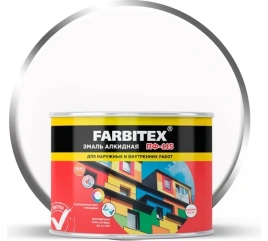 FARBITEX Эмаль алкидная ПФ-115 белый 0,4кг