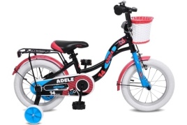 Велосипед 14" LETO ADELE, сталь, 1-ск, черный Д14008(М)