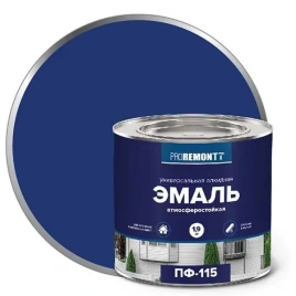 Эмаль ПФ-115 PROREMONTT Синий 1,9кг