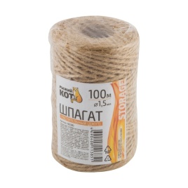 Шпагат джутовый 1,5мм 100м