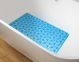 Коврик SPA Соты для в/к 67х37 голубой