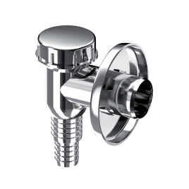 K100Н Минисифон для стиральной машины (посудом.маш.) ХРОМ UNICORN