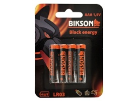 Батарейка BIKSON Black Energy LR03-4BL AAA 4шт блистер (BN0550-SLR03-4BL)