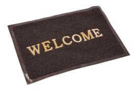 Коврик пористый 50*80 WELCOME коричневый 10мм