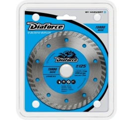 Диск алмазный DIAFORCE TURBO BASIC 125х22,23х7,5х1,9 мм сухой рез (511125)