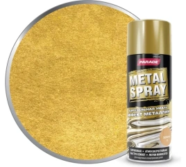 Эмаль аэрозольная PARADE Metallic золото 35
