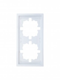 Lezard Рамка 2-х-мест горизонтальная белая ZIMA 704-0200-147