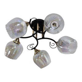 Люстра 11295-9/5 черный/золото Е27