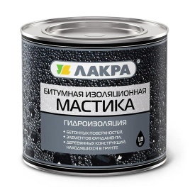 Лакра Мастика битумная изоляционная 1,8 кг.