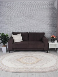 Ковер NENSI GL193A 1.6*2.3 oval Brown/Brown Турция