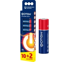 Батарейки ФОТОН LR6 АА (бл.12шт) по шт