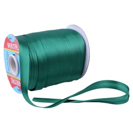 Косая бейка атлас S-876 зеленый 131м