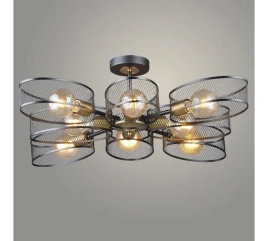 Люстра N6438/6 BK+COP черный/медь