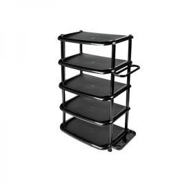Этажерка д/обуви 5-ти секц.ДДП.08001 черн.(84*48*30см)