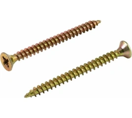 Саморез конструкционный потай 4,0х40 желтый цинк