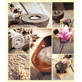 Шторка для ванной Фотопринт 180х200 СПА 