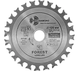 Пильный диск 125*22,23/16*24Тх2 FLL847
