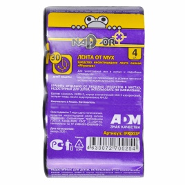 Лента от мух и насекомых 4шт. в упаковке Nadzor