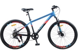 Велосипед 26" LTBIKE BULLET, алюминий, рама 15", 7-ск, диск, черный/синий А26019