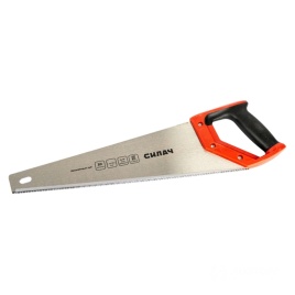 Ножовка по дереву 400мм, 11TPI, крупный каленый зуб, быстрый рез,3D-заточка СИЛАЧ