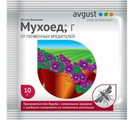 МУХОЕД (10г. От капустной и луковой мухи, от почвенных мушек на комнатных растениях)