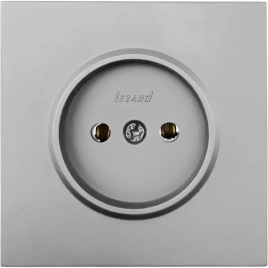 Lezard Розетка СП 1гн. б/з серый матов. ZIMA 704-7488-121BQC