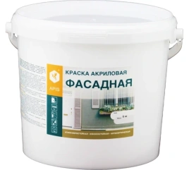 Краска акриловая APIS фасадная белая 7кг