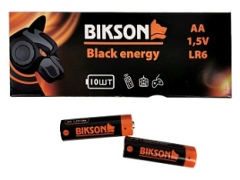 Батарейка BIKSON Black Energy LR06-10CR AA 10шт блистер (ВN0542-LR06-10CR)