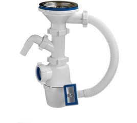 ORIO Сифон 3 1/2 40 с одним отв. и переливом А-4012