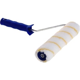 Лакра Валик с ручкой полиэстер 10/180/40мм, желт. нить, D6мм Korvus, (0201134)