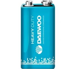 Элемент питания, 6F22 9V DAEWOO солевая  Heavy Duty, JazzWay
