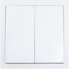 Lezard Выключатель СП 2кл белый ZIMA 704-0288-101QC