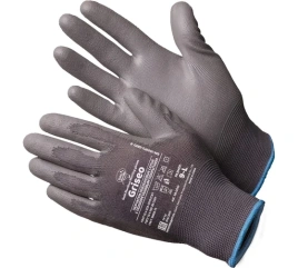 Перчатки нейлоновые серые с полиуретановым покрытием р-10 (XL) GM1001PU-grey-10