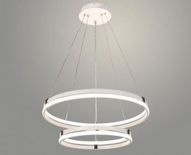 Люстра DK06038/2 PR WT+CR белый/хром 226W 3000-6500 диммер d600