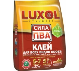 Клей для обоев LUXOL Standart Сила универсальный мягкая упаковка 200г