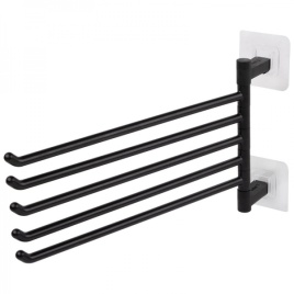 Держатель д/полот.настен 5спиц крепл.самокл. 110785 черный