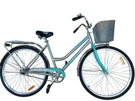 Велосипед ВА CITY 182 28", 1s (РФ) (20". серый-бирюзовый)