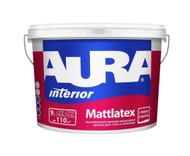 Краска моющаяся для стен и потолков "AURA MATTLATEX TR" 0,9л